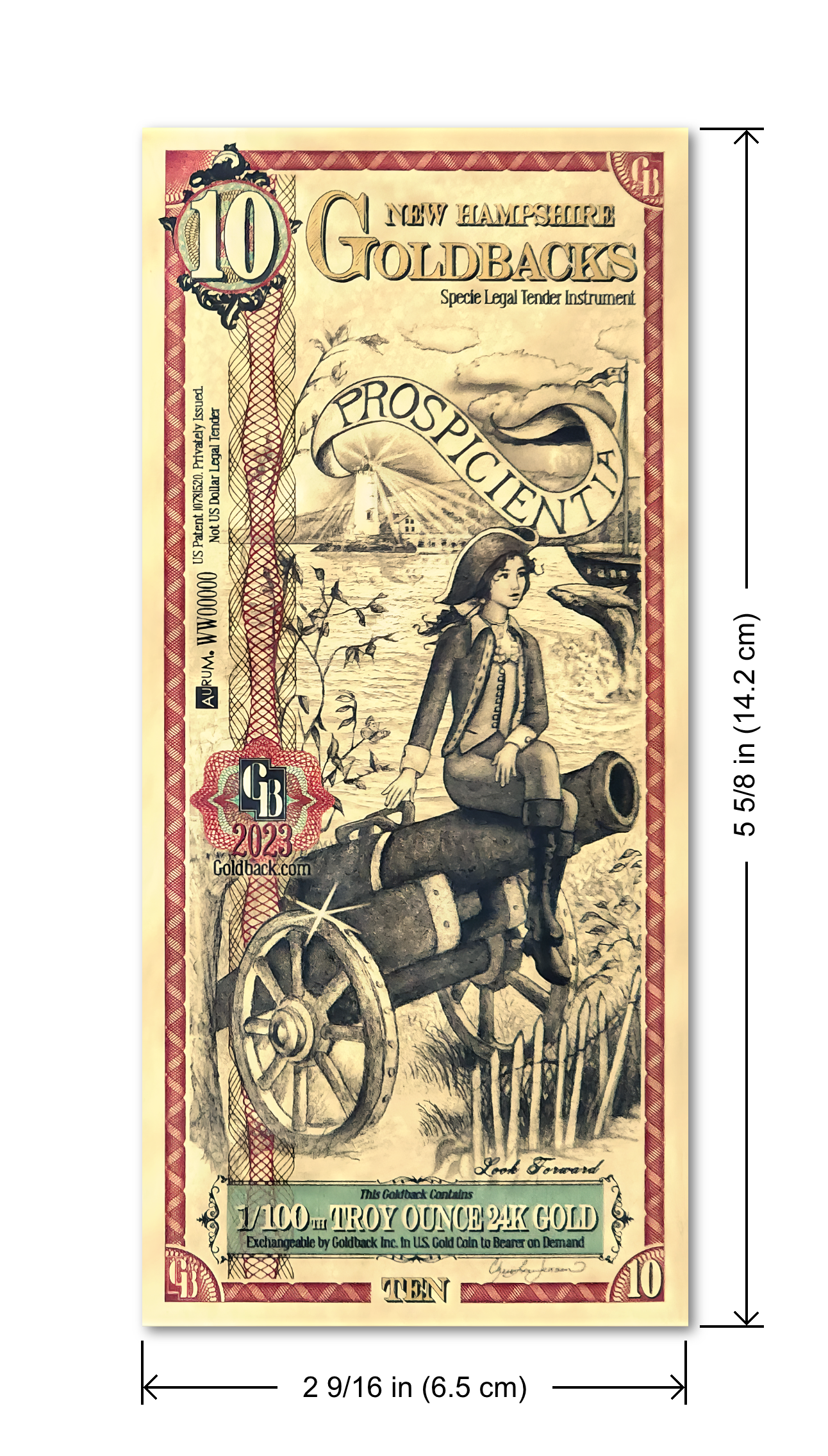 2024 New Hampshire - 10 GoldBack