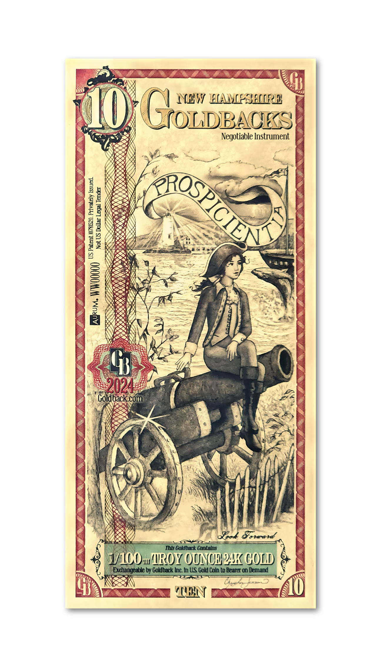 2024 New Hampshire - 10 GoldBack