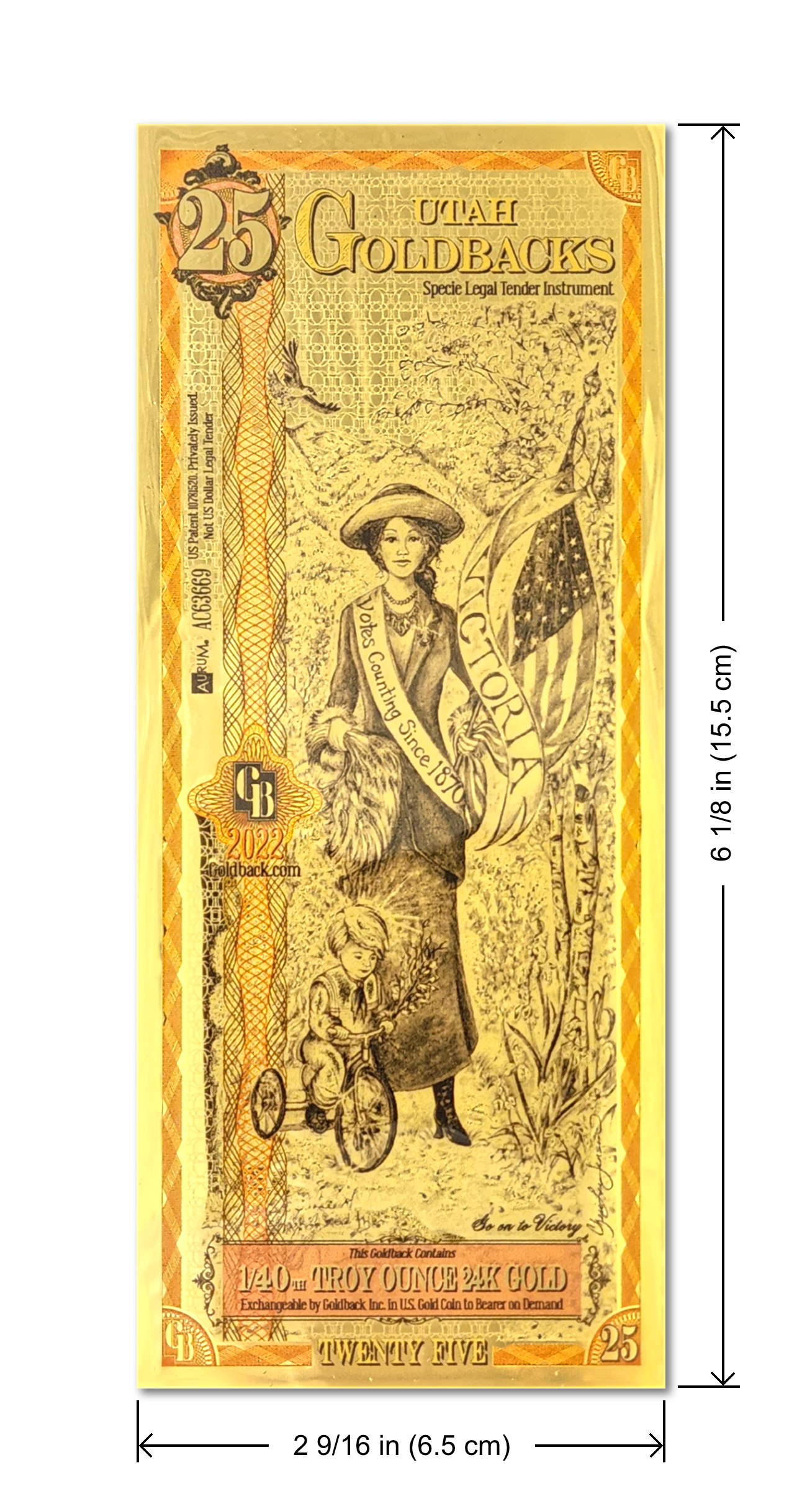 2024 Utah - 25 GoldBack