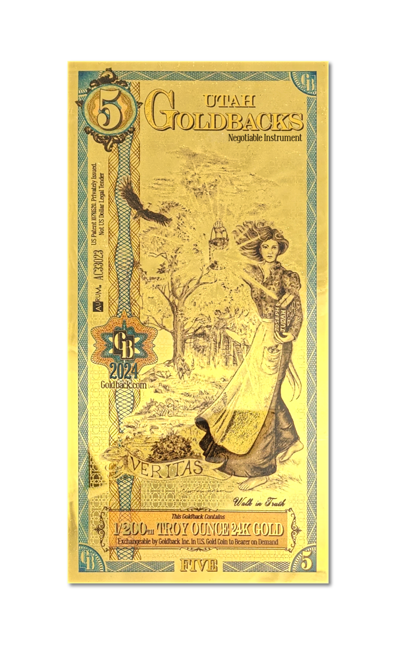2024 Utah - 5 GoldBack