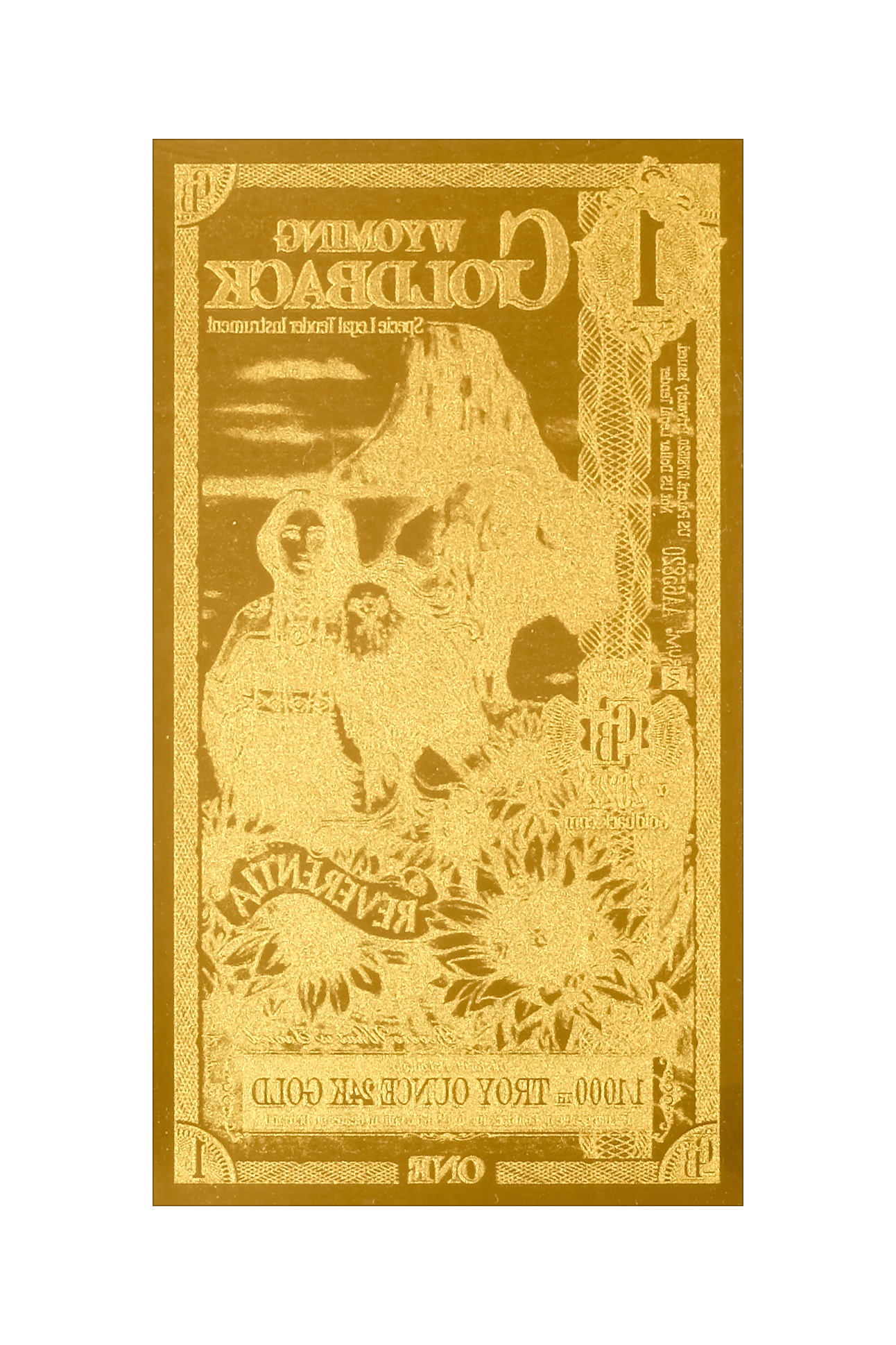 2022 Wyoming - 1 GoldBack